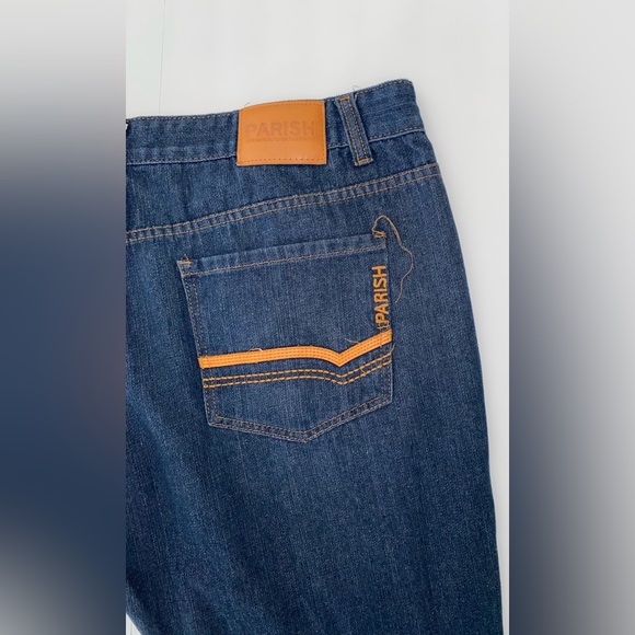 Parish Nation Straight Jeans Health Wealth Wisdom Dark - Picture 5 of 9